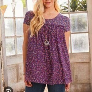 Matilda Jane Babydoll Floral Top – Size Small